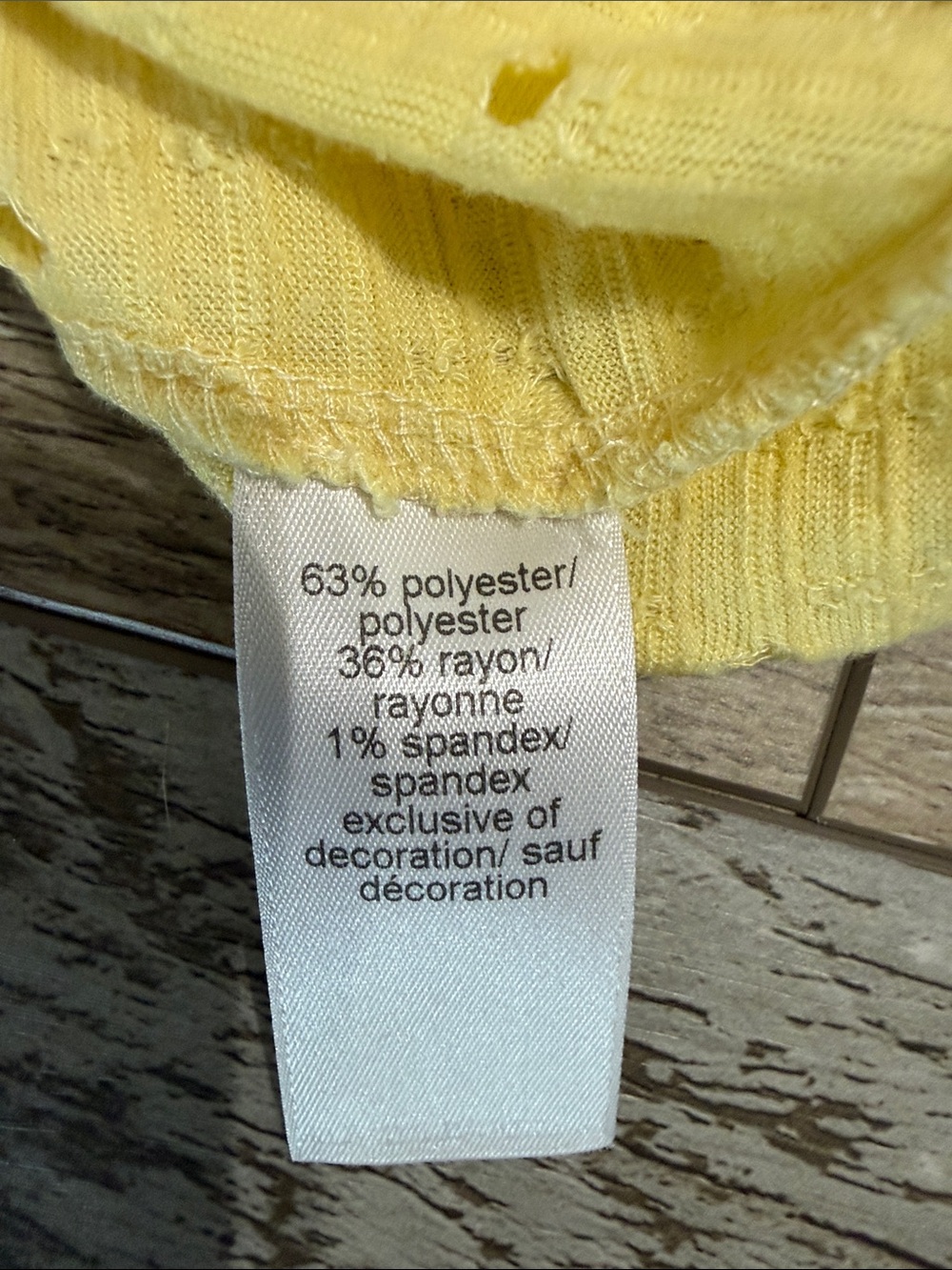 Crochet-Back Ruffle Eyelet Tank Top - Light Yellow - Picture 6 of 6